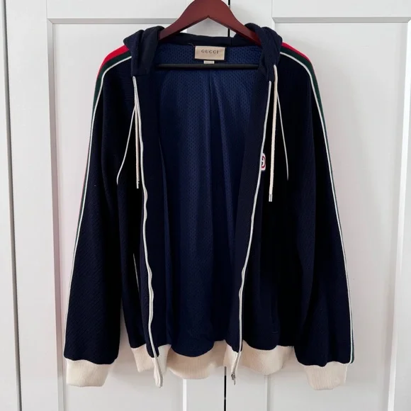 Gucci Striped Wool Hoodie